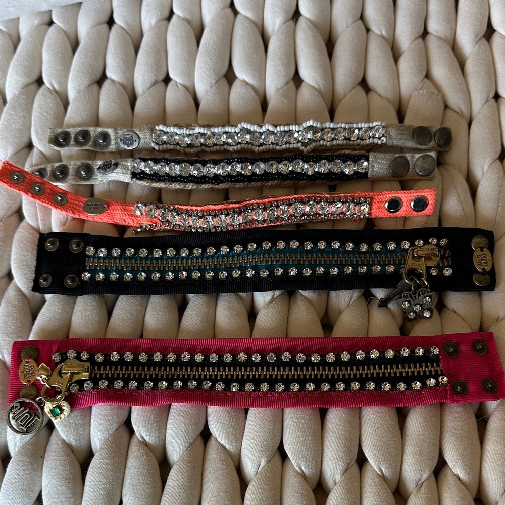 Vintage Juicy Couture Set of Colorful Beaded Bracelets